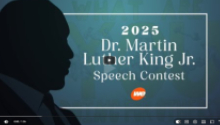 MLK 2025 virtual speech contest highlights video